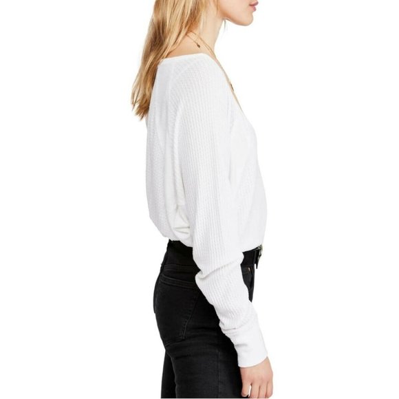 Free People Santa Clara Waffle-Knit Tee - Picture 3 of 3